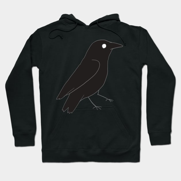 crow drawing Hoodie by Mayarart